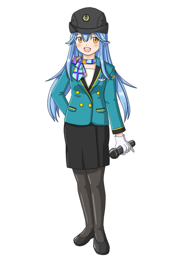 水間みつま南海電鉄特急PAの制服（冬服）バージョン