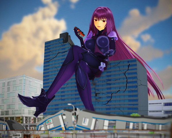 巨大娘師匠 (Giantess Scathach)