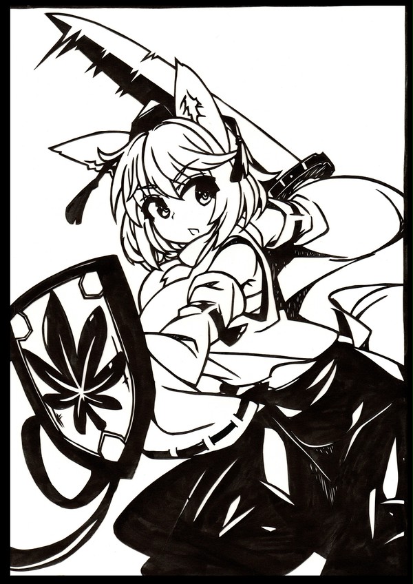 【切り絵】INUBASIRIーSAN