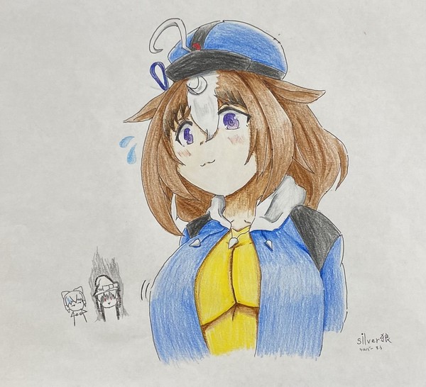 ドトウちゃんがハロウィンにギンさんの服(本人の物)を着たそうです
