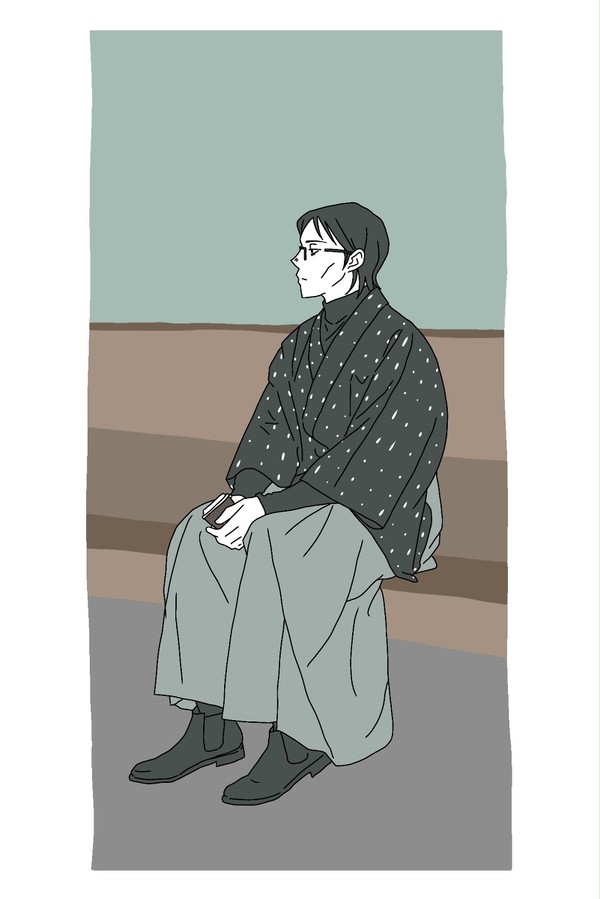 書生ファッションで珈琲飲みながら待ち合わせしてほしい
