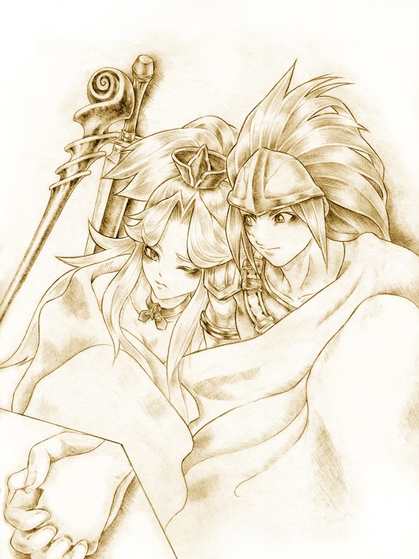 聖剣伝説3 デュラアン 鉛筆 挿絵用⑤ 20211206