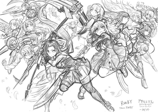【※クロスオ－バー注意】好きなアニメの落書き