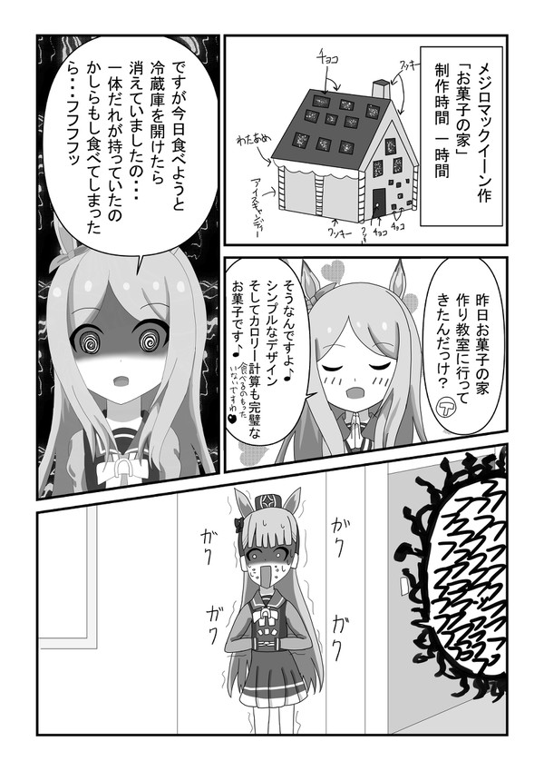 私のお菓子の家が…