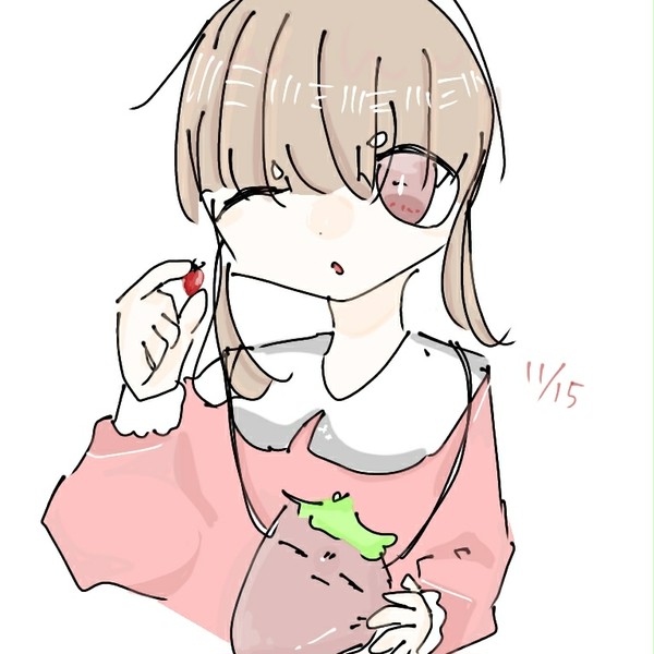 いちごの日らくがき