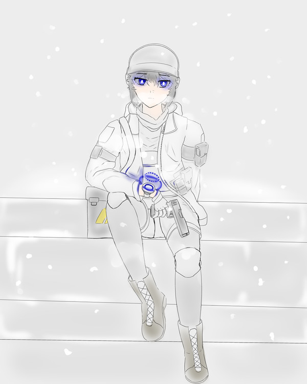 operator in snow