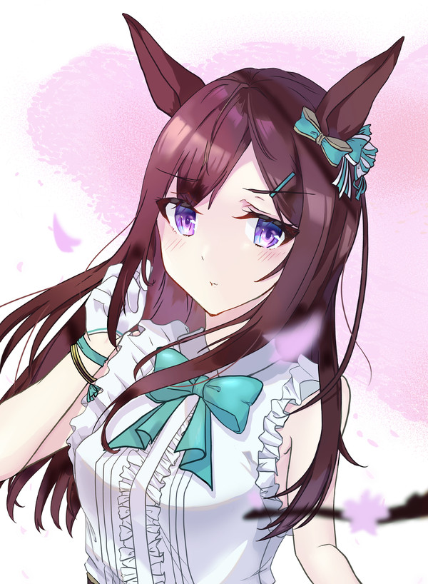 舞い散るはなびらをしたがえて