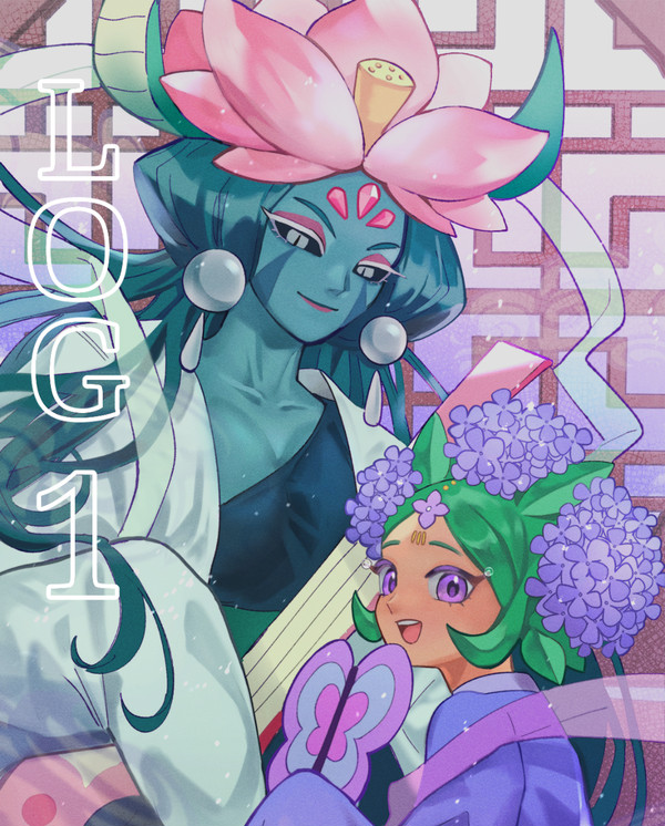 ▲Lotus and Hydrangea▲ 【LOG 1】