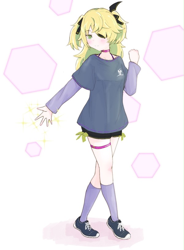 現代私服フィッシュル嬢