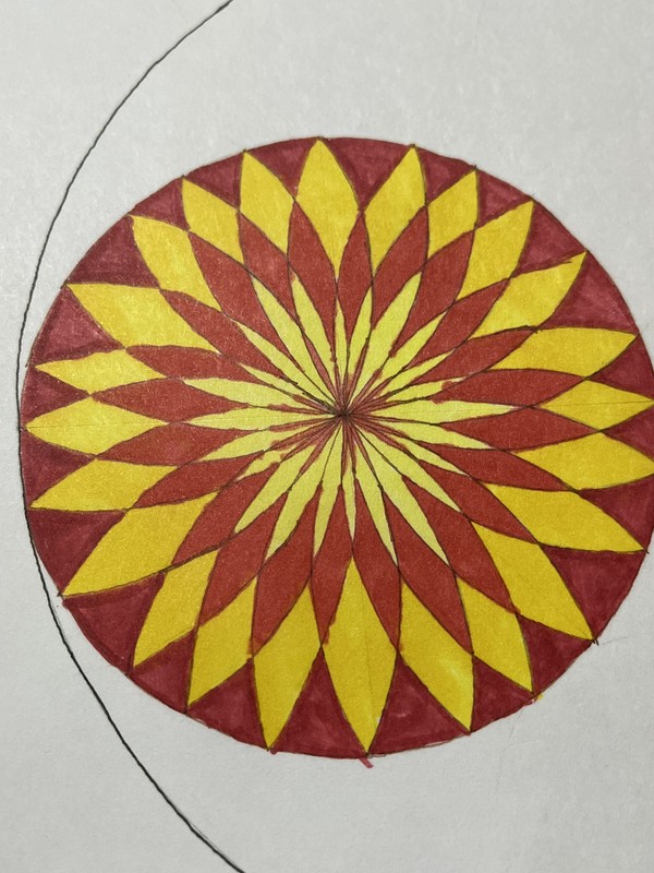コンパス模様
