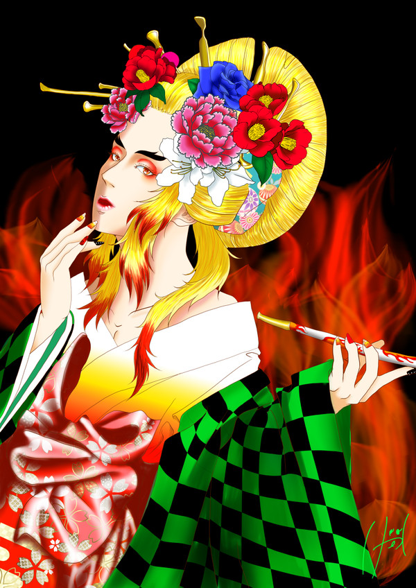 ※女装注意 花魁寿郎 煉炭