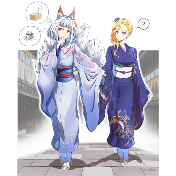 加賀友禅加賀さん＆加賀友禅フッドさん