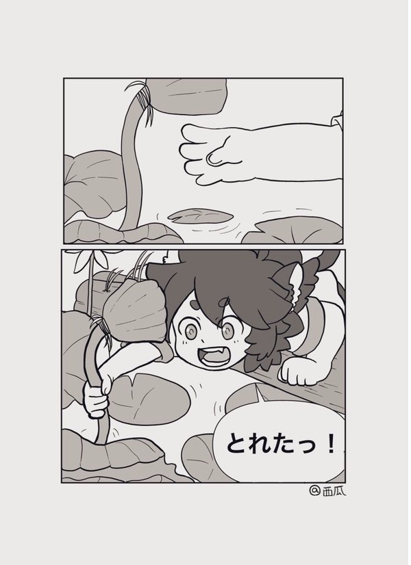 蓮が邪魔で手が届かない