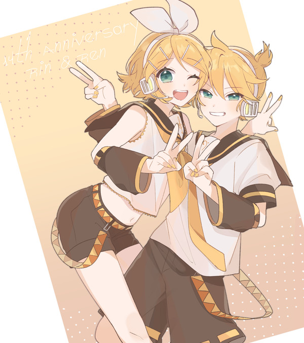 鏡音14th happy birthday! - 1/1