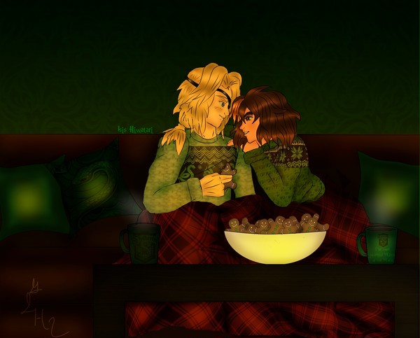 A very Slytherin winter cuddle