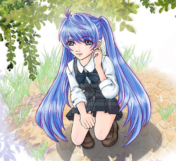 木の下のミク