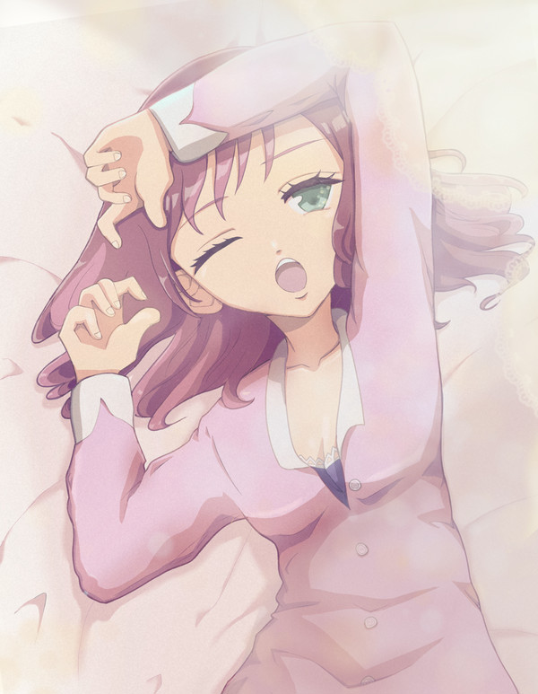 寝起きの女の子