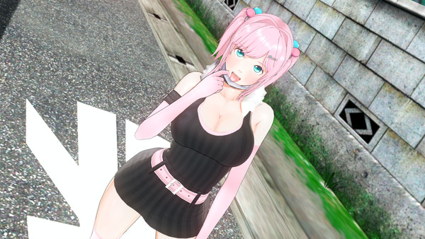ピンク髪のエッチな女の子(キャラ配布、シーンデータ配布