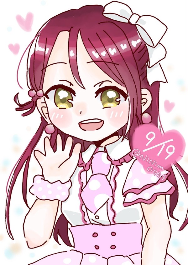 梨子ちゃんバースデーイラスト🌸