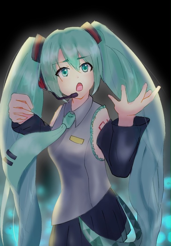 初音ミクさん（逆光＆牛丼差分）