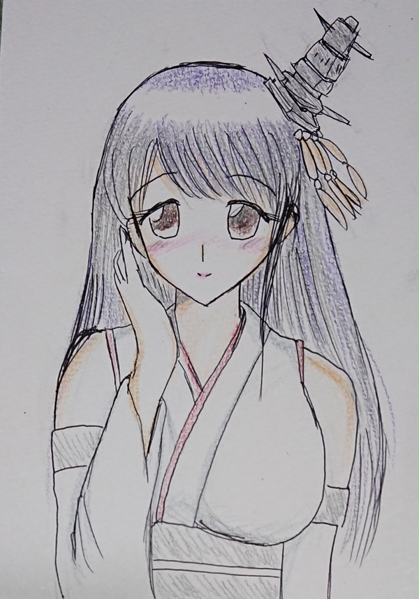 色をつけた扶桑さん。