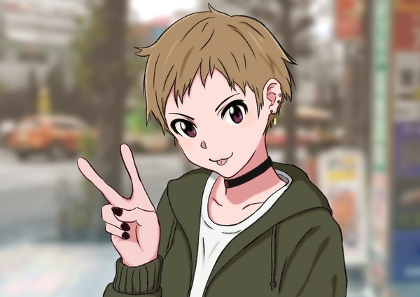 短髪ちゃん