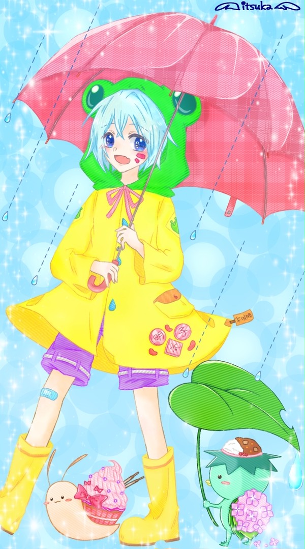雨ショタ