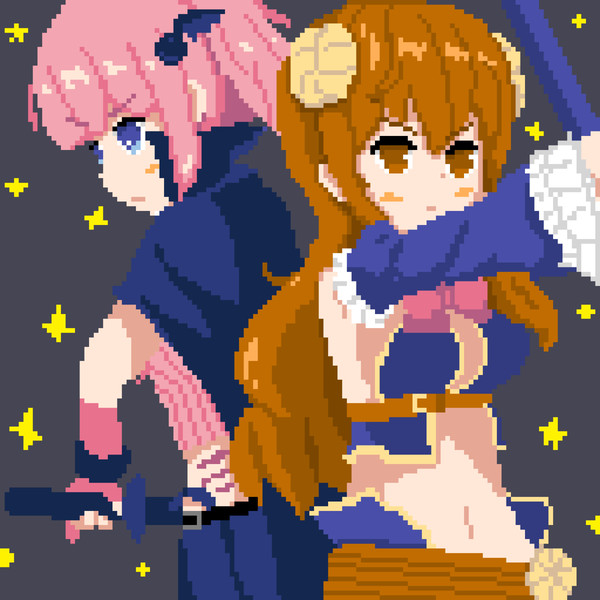 シャミ桃ドット絵