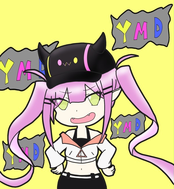 ラプ様を煽るトワ様　落書き