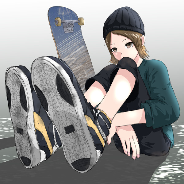 スケボー少女