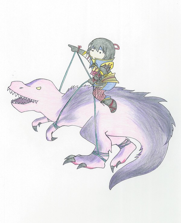MHRハンターちゃん落描き
