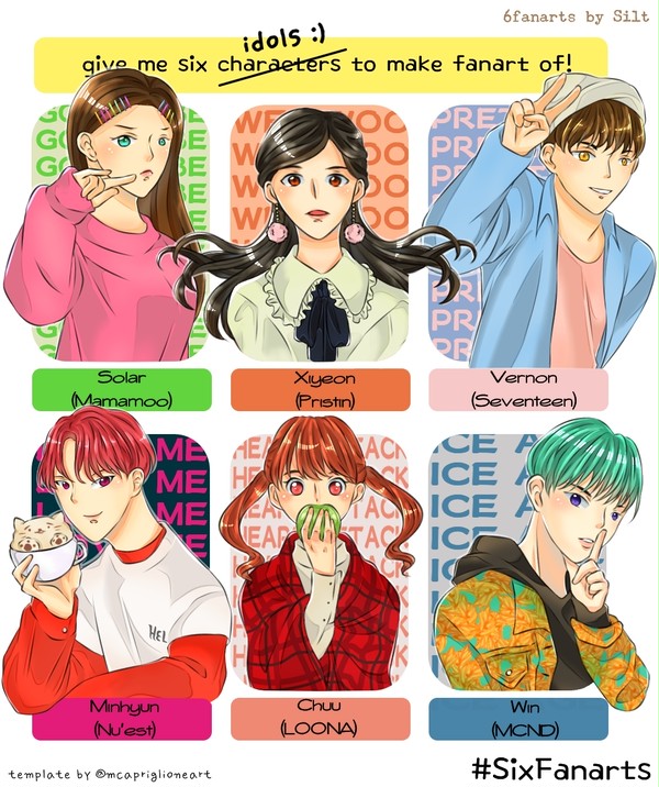 kpop old drawings
