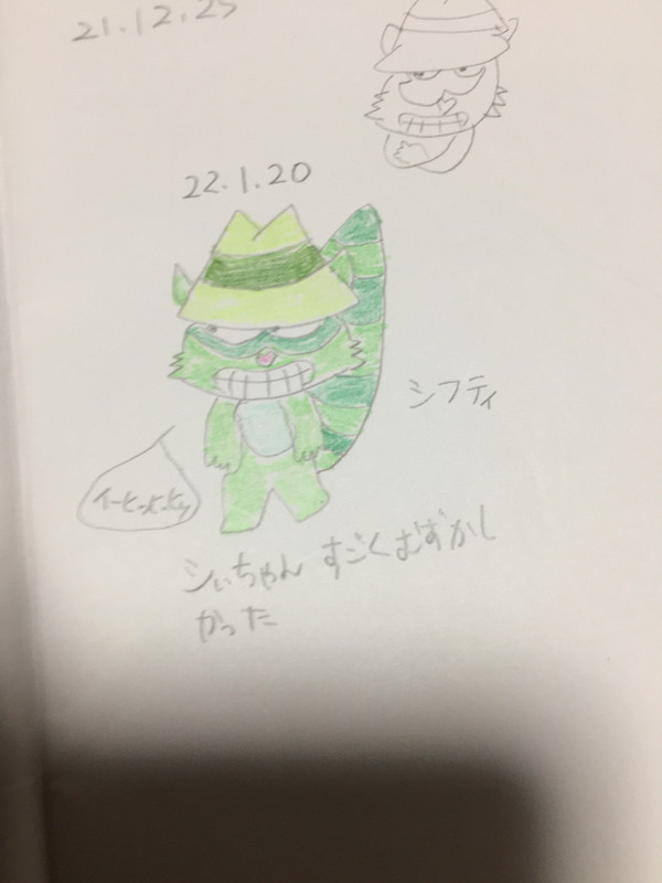 シフティを描いた。