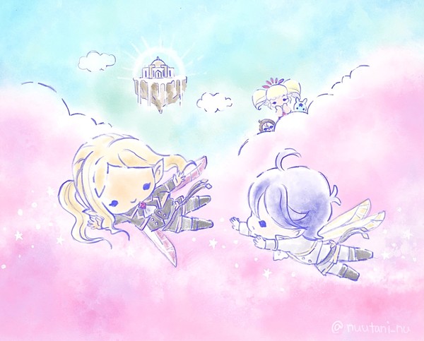 某星の双子ちゃん風シリ蘭＋女王