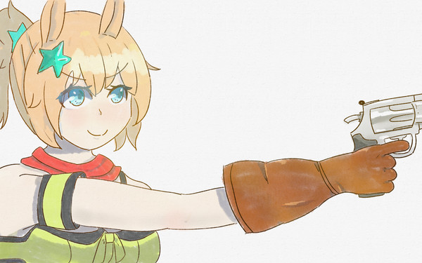 それでは片手で撃ってみたいと思いマース！