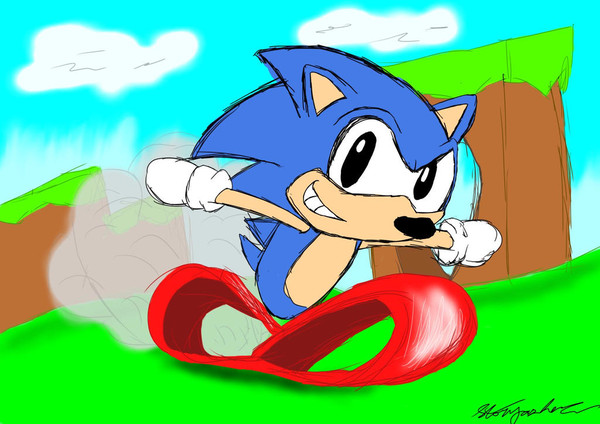 Sonic Running Sketch