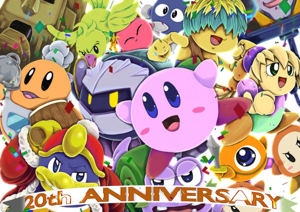 アニメ　星のカービィ　20周年　記念イラスト