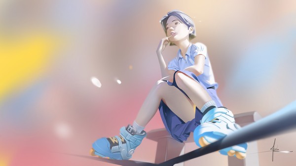 Skater after school
