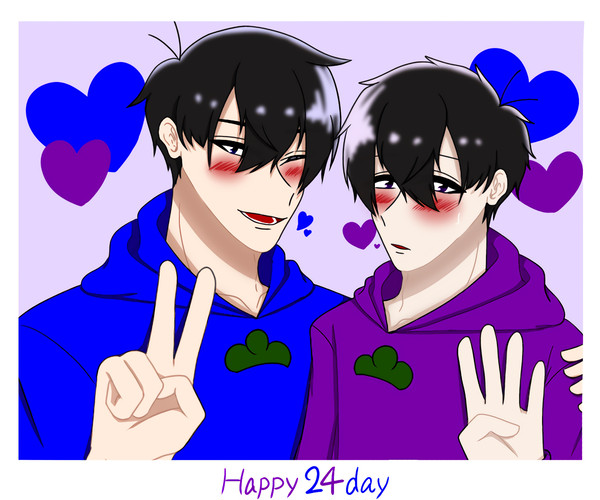 カラ一の日💙💜