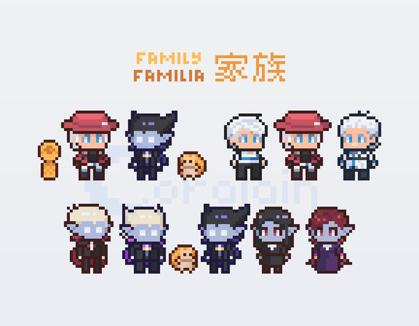 SuguShinu pixelart【吸血鬼すぐ死ぬ ドット絵】