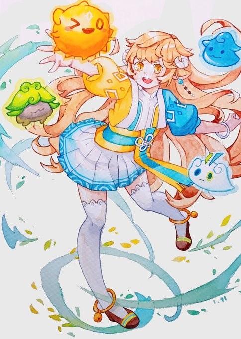 1月水彩