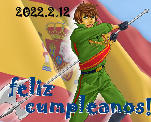 親分と祖国の誕生日絵！
