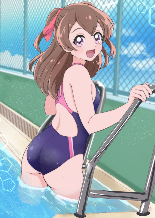 水泳部の助っ人をする和実