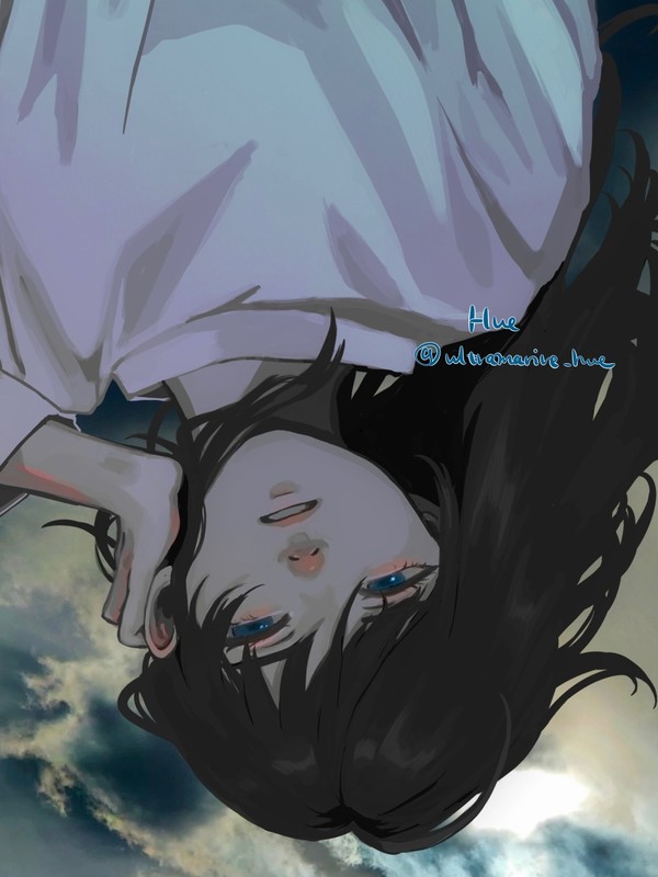天使・黒髪差分
