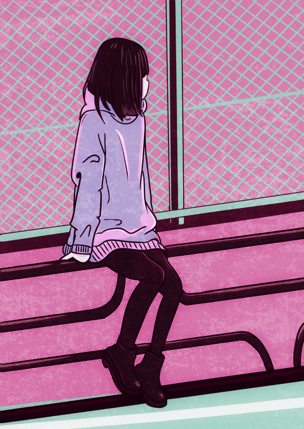 パーカー女子