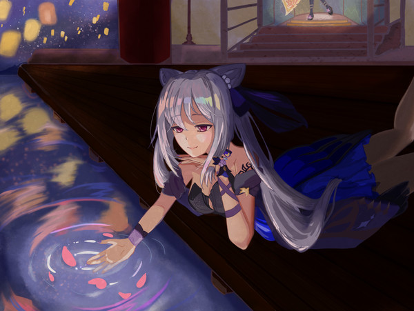 【掬水月在手。】
