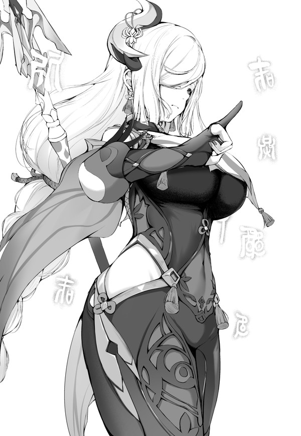 モノクロ申鶴さん
