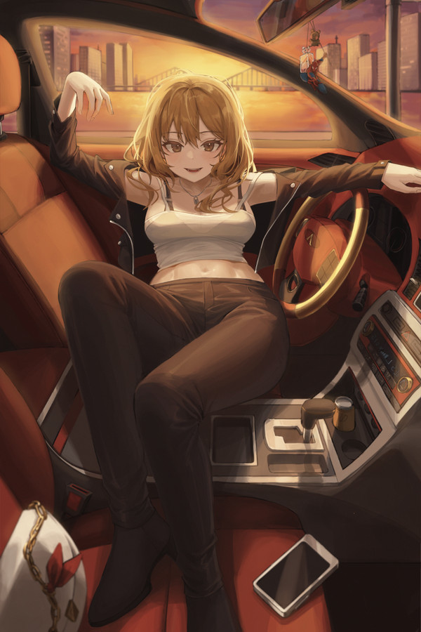 車の中で···。❤️
