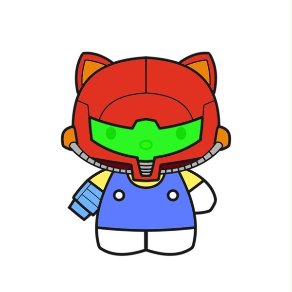 寒すぎてサムスになったキティちゃん