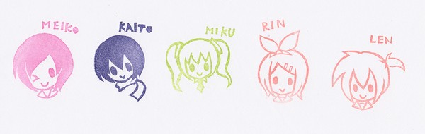 消しゴムハンコdeボカロ